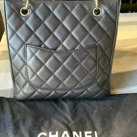 SOLD Chanel Petite Shopping Tote. - Picture 2 of 11